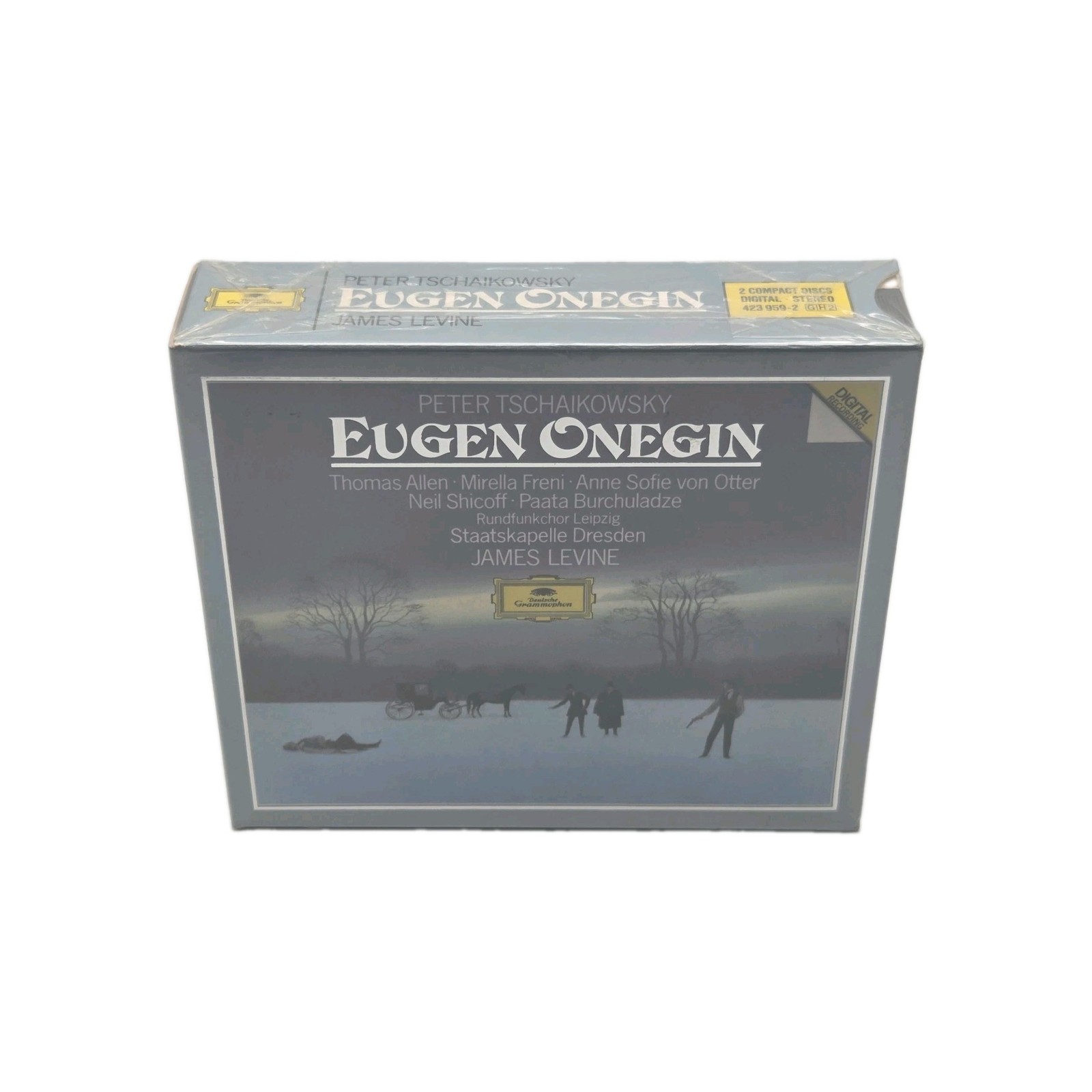 Tchaikovsky: Eugen Onegin; Thomas Allen, James Levine SD (CD, 1988, 2 Discs, DG) Tchaikovsky: Eugen Onegin; Thomas Allen, James Levine SD (CD, 1988, 2 Discs, DG)