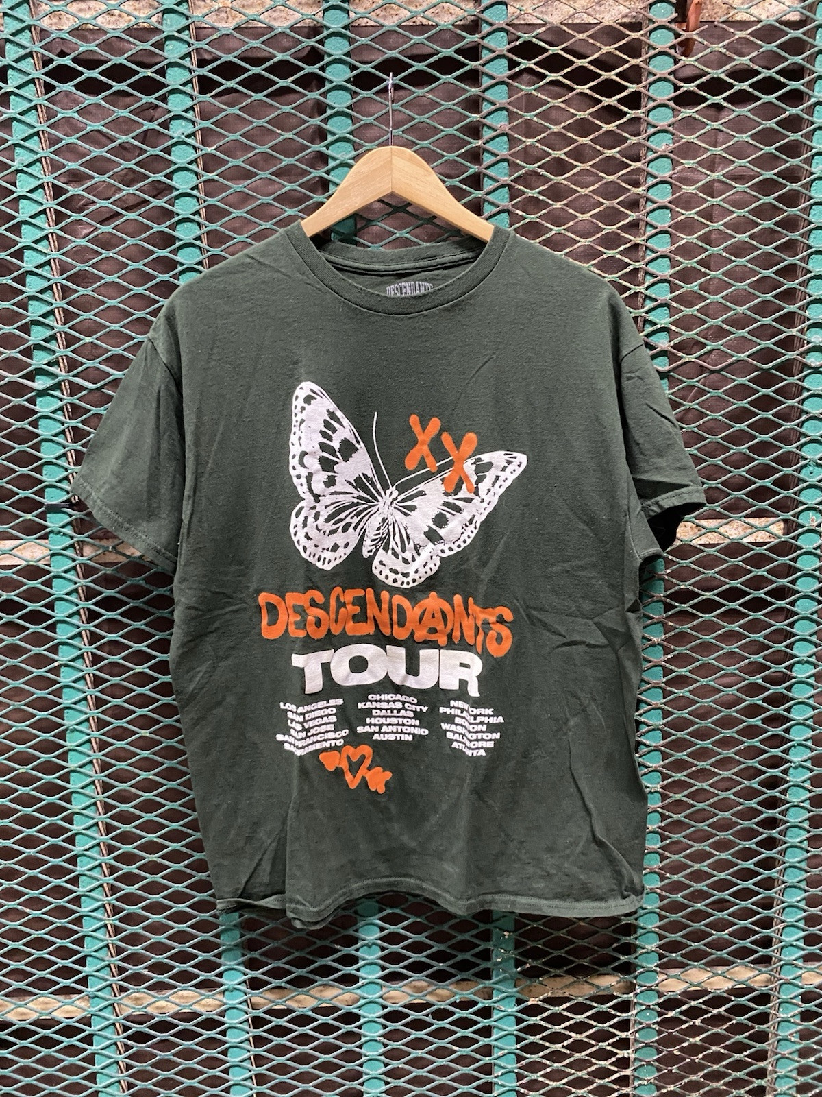 Descendents North American Tour T Shirt SIze Large Chris Shary Butterfly Descendents North American Tour T Shirt SIze Large Chris Shary Butterfly