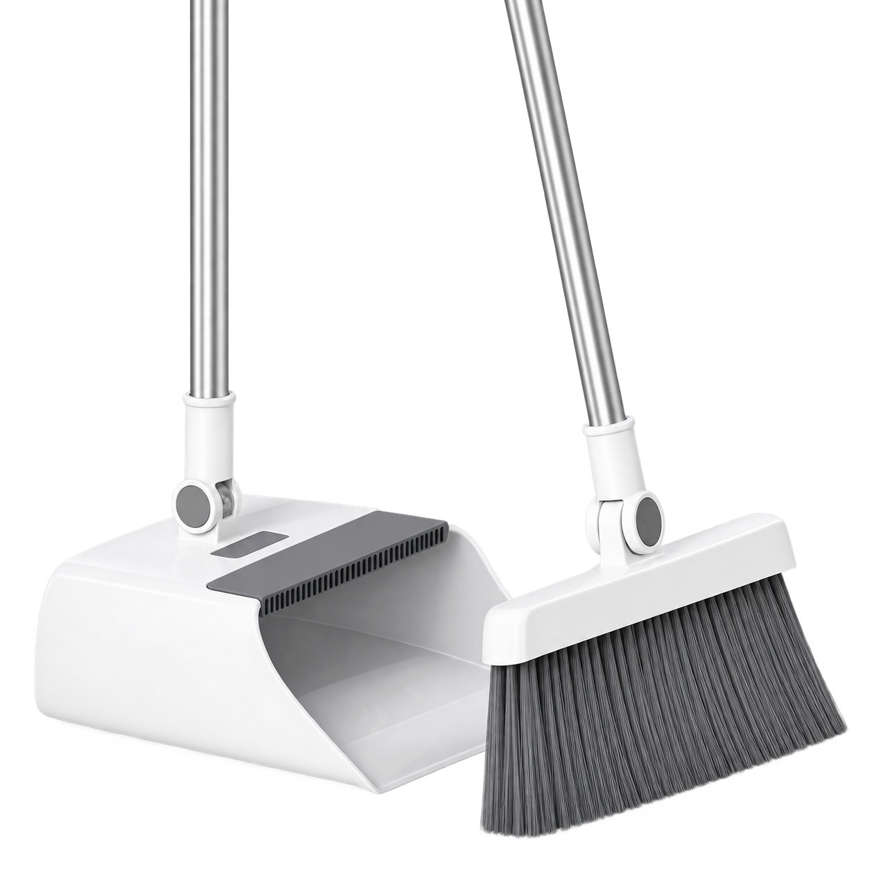 3-in-1 Foldable Broom Dustpan Set Standing Floor Scrub Brush Squeegee Sweeper 3-in-1 Foldable Broom Dustpan Set Standing Floor Scrub Brush Squeegee Sweeper