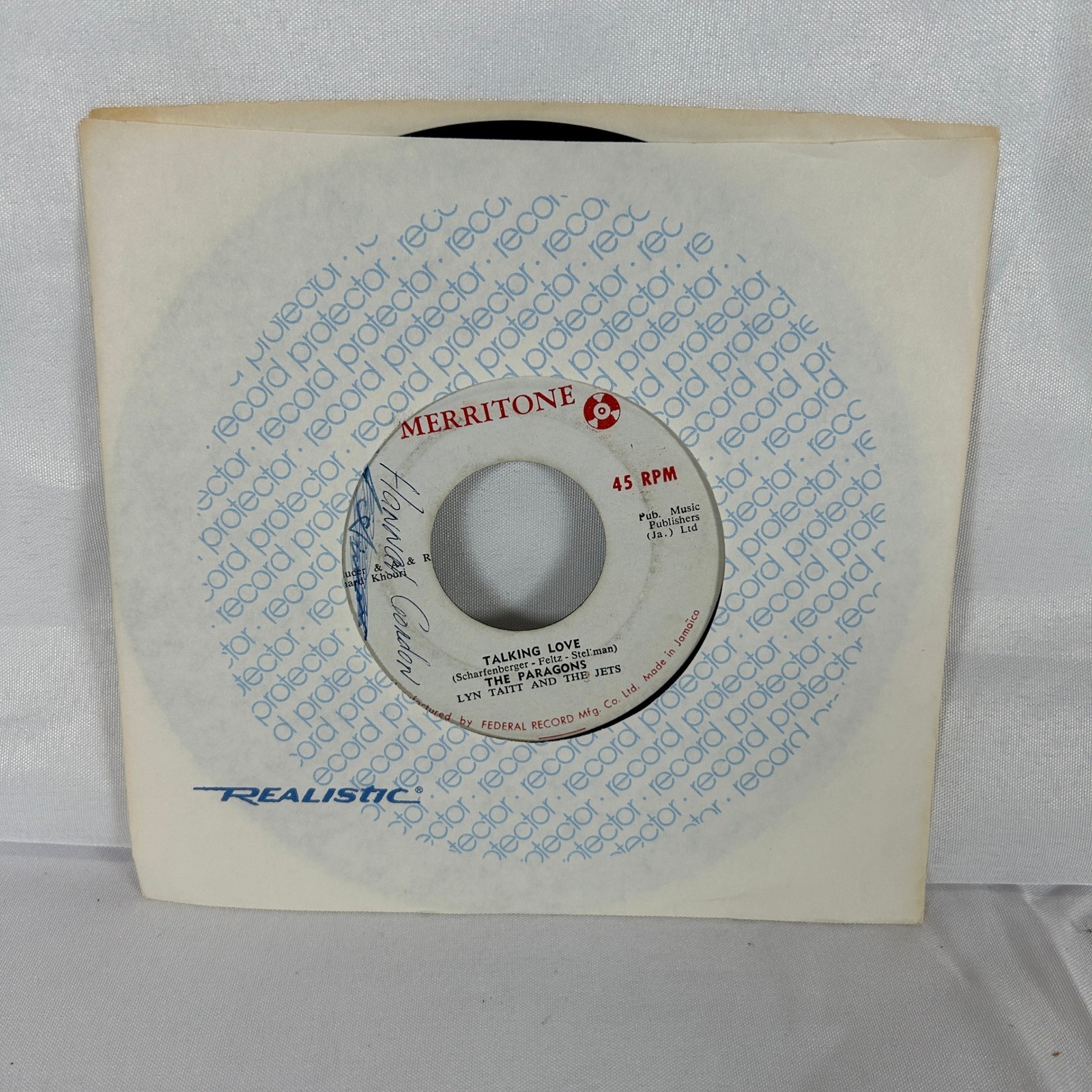 The Paragons Lyn Taitt & The Jets Talking Love 45 RPM Merritone Jamaica Reggae