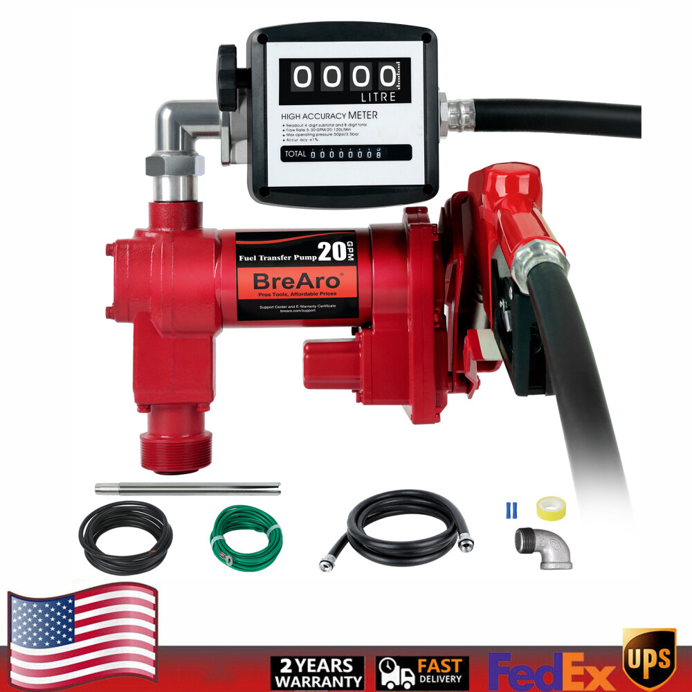 High Quality Fuel Transfer Pump 12 Volt 20 GPM for Diesel Kerosene Gasoline