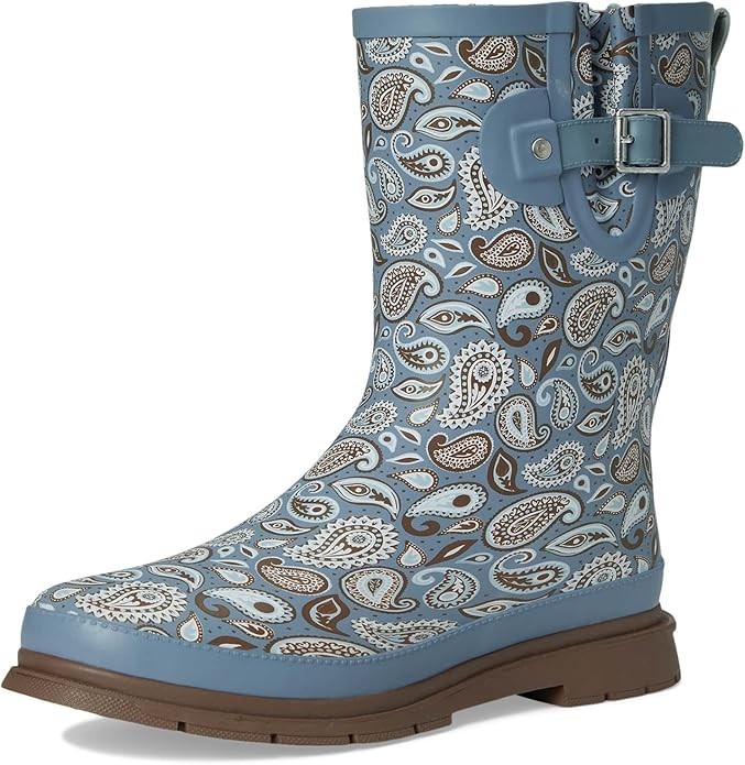 Western Chief Womens Faux Fur Mid Waterproof Rain Boot Outdoor Garden Bandana Western Chief Womens Faux Fur Mid Waterproof Rain Boot Outdoor Garden Bandana