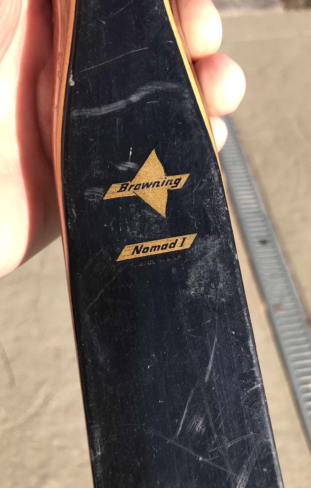 Vintage Left Handed Browning Nomad 1 Recurve Bow 50# Vintage Left Handed Browning Nomad 1 Recurve Bow 50#