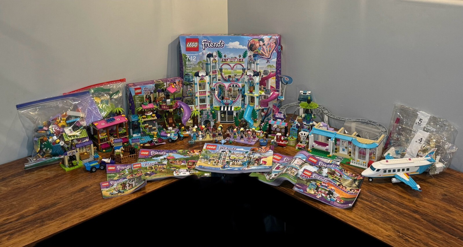 Huge LEGO Friends Sets Lot: Mostly Complete, 41347 Resort 100% Complete, 18lbs Huge LEGO Friends Sets Lot: Mostly Complete, 41347 Resort 100% Complete, 18lbs