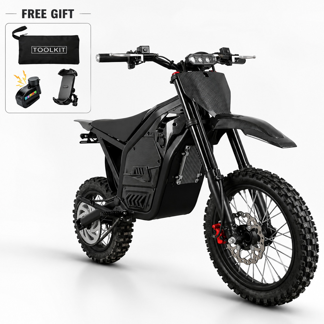 Electric Dirt Bike 4000W Peak Electric Motorcycle 48V 23AH E-MoutainBike 45MPH Electric Dirt Bike 4000W Peak Electric Motorcycle 48V 23AH E-MoutainBike 45MPH