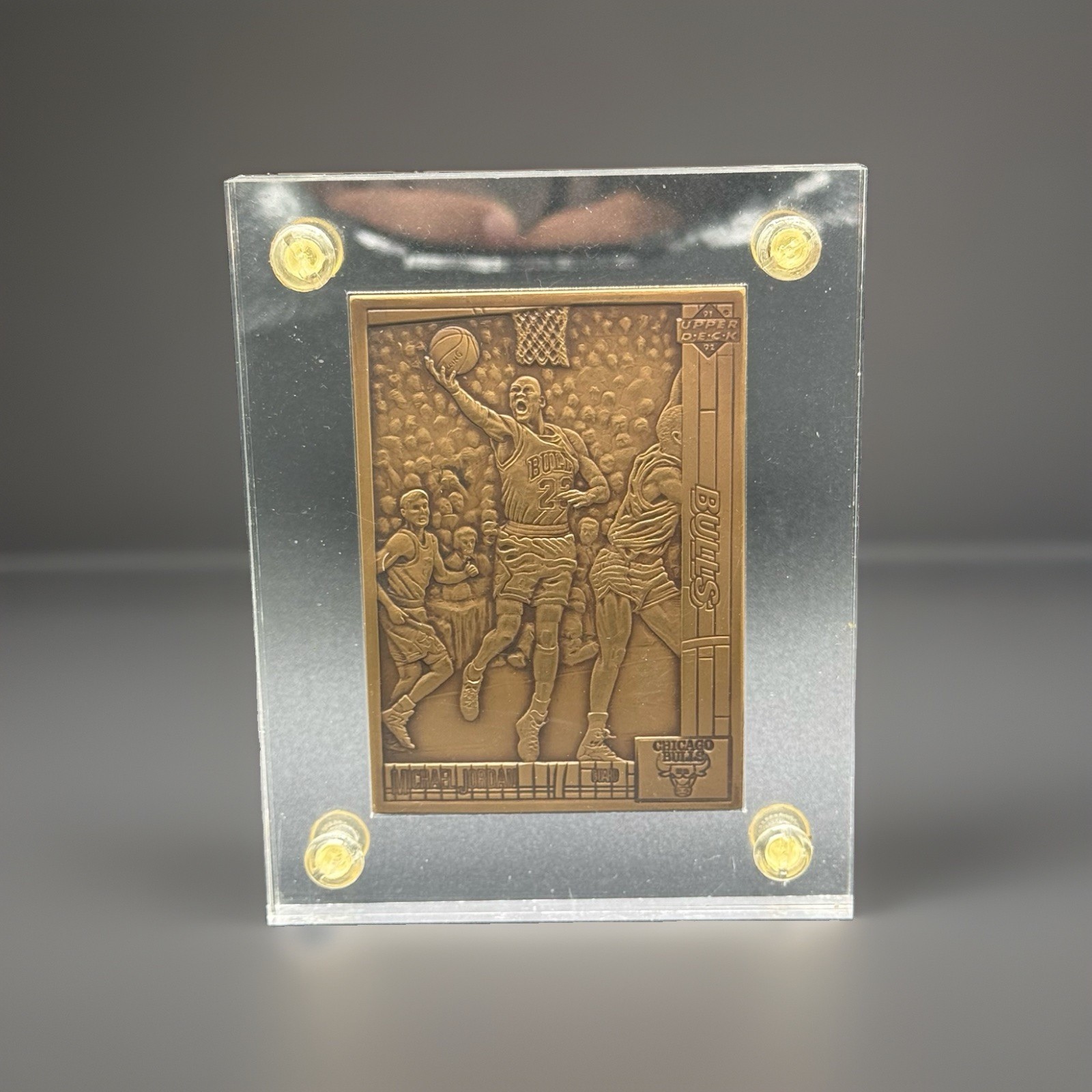 Upper Deck 1991-92 Chicago Bulls Michael Jordan #44 Bronze Etched Card 🏀