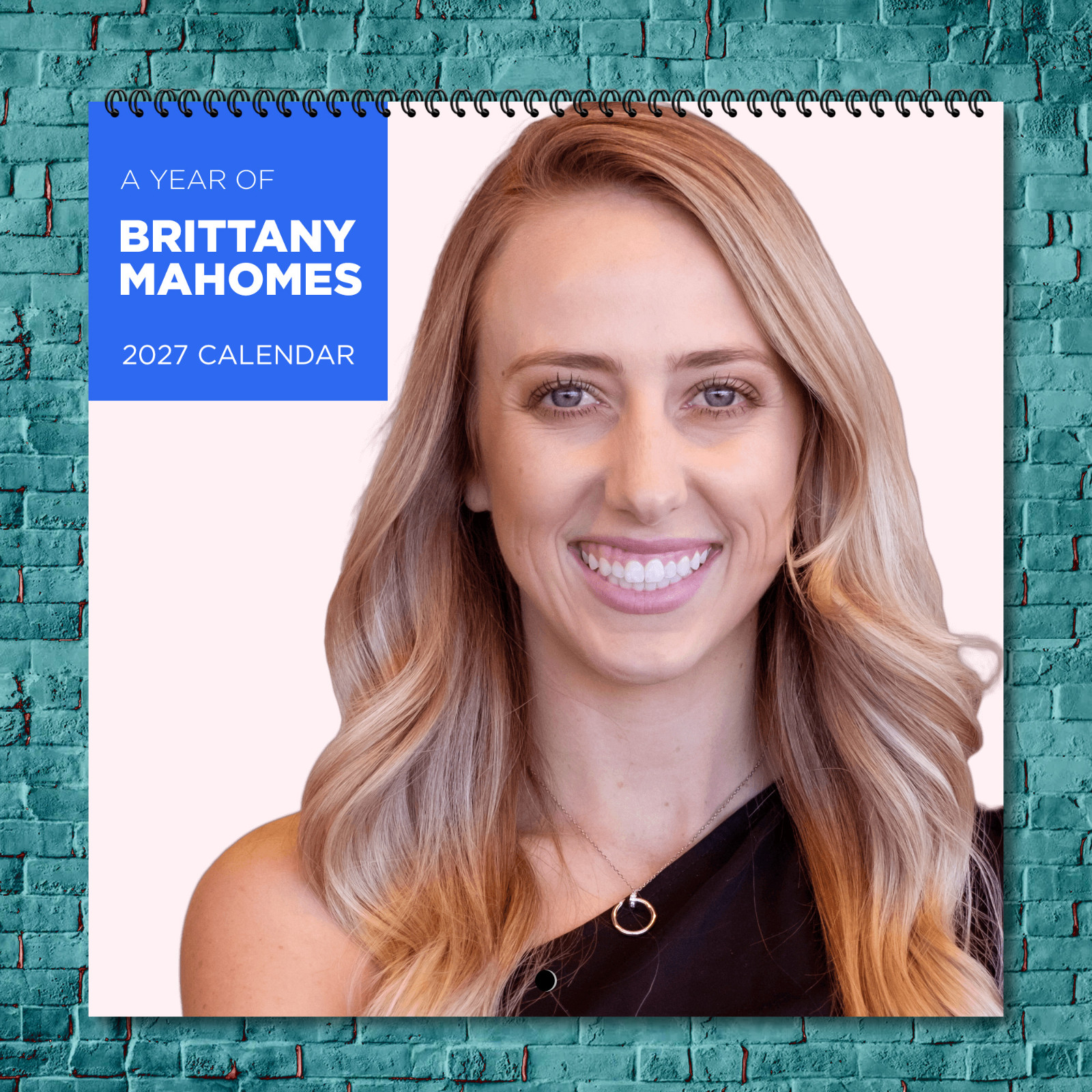 Brittany Mahomes 2027 Wall Calendar 12 Month Celebrity Photo Fan Collectible