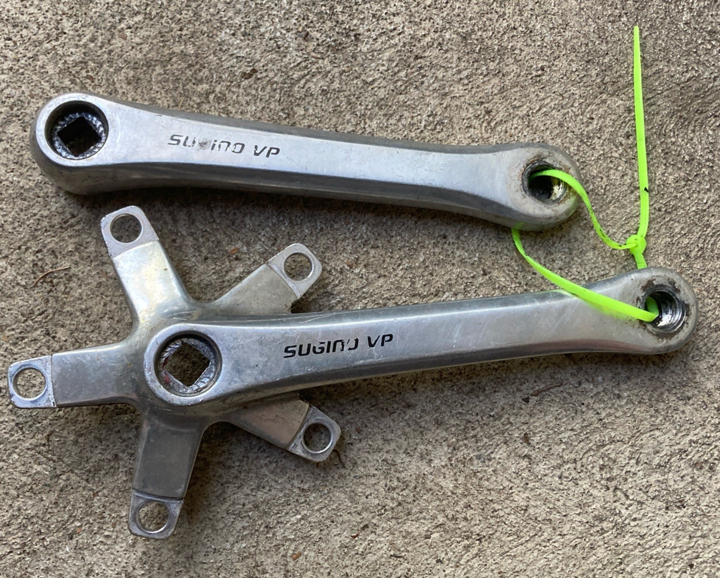 Vintage Sugino VP Triple Crankarms 175mm