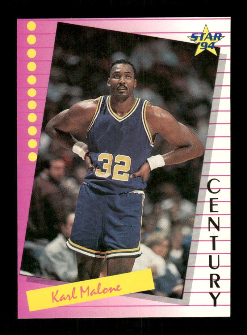 1994 Star Century 16 Karl Malone EX or better rare BXCP54 1994 Star Century 16 Karl Malone EX or better rare BXCP54
