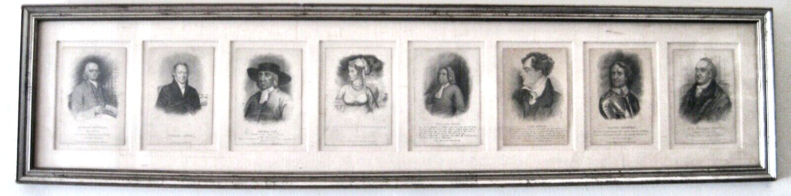 1820s English Portrait Etchings from the Estate of a Hollywood Agent