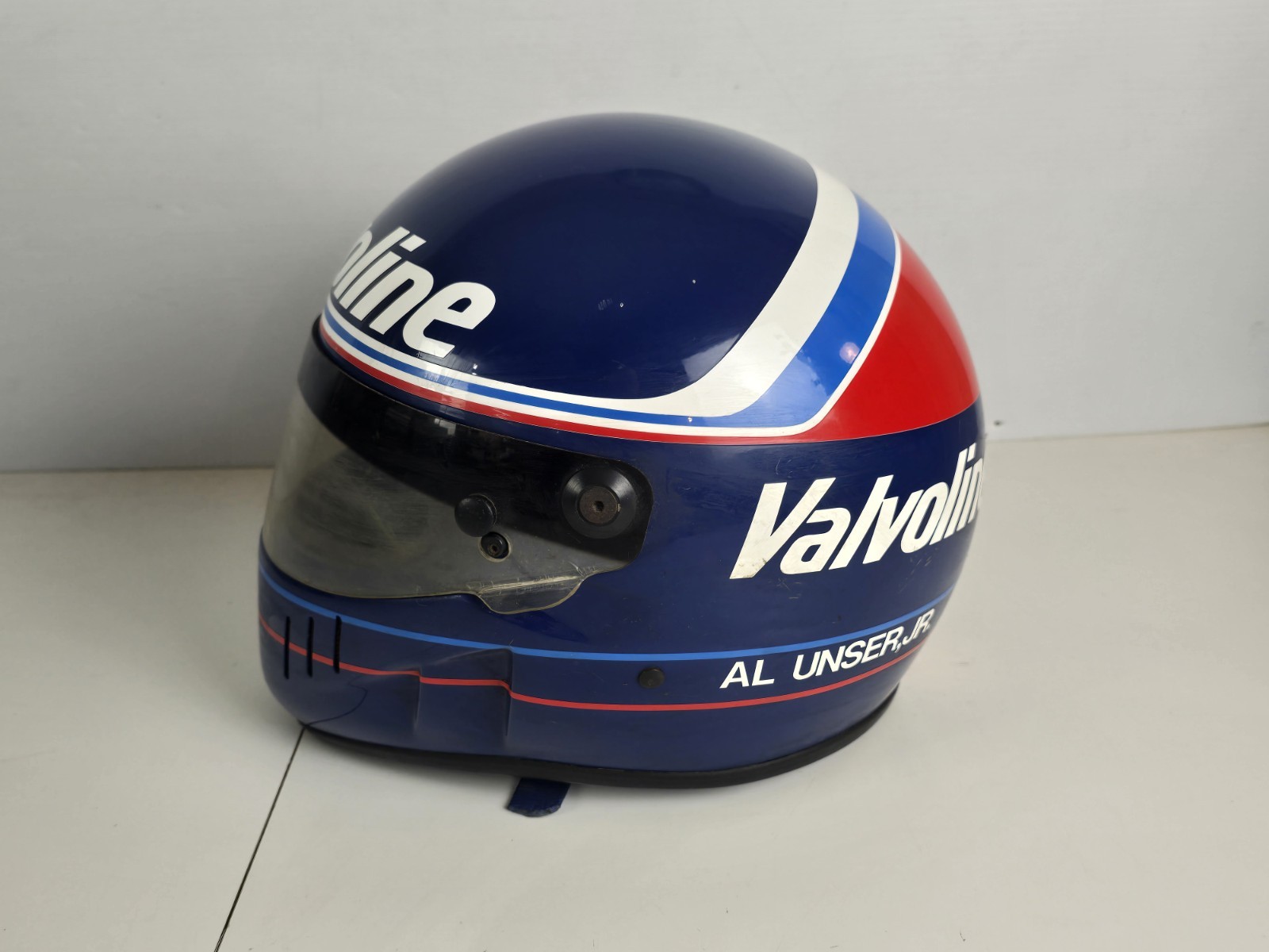 Al Unser Jr Rare full size Nascar Racing helmet Valvoline Dj Mfg Co. Vintage 