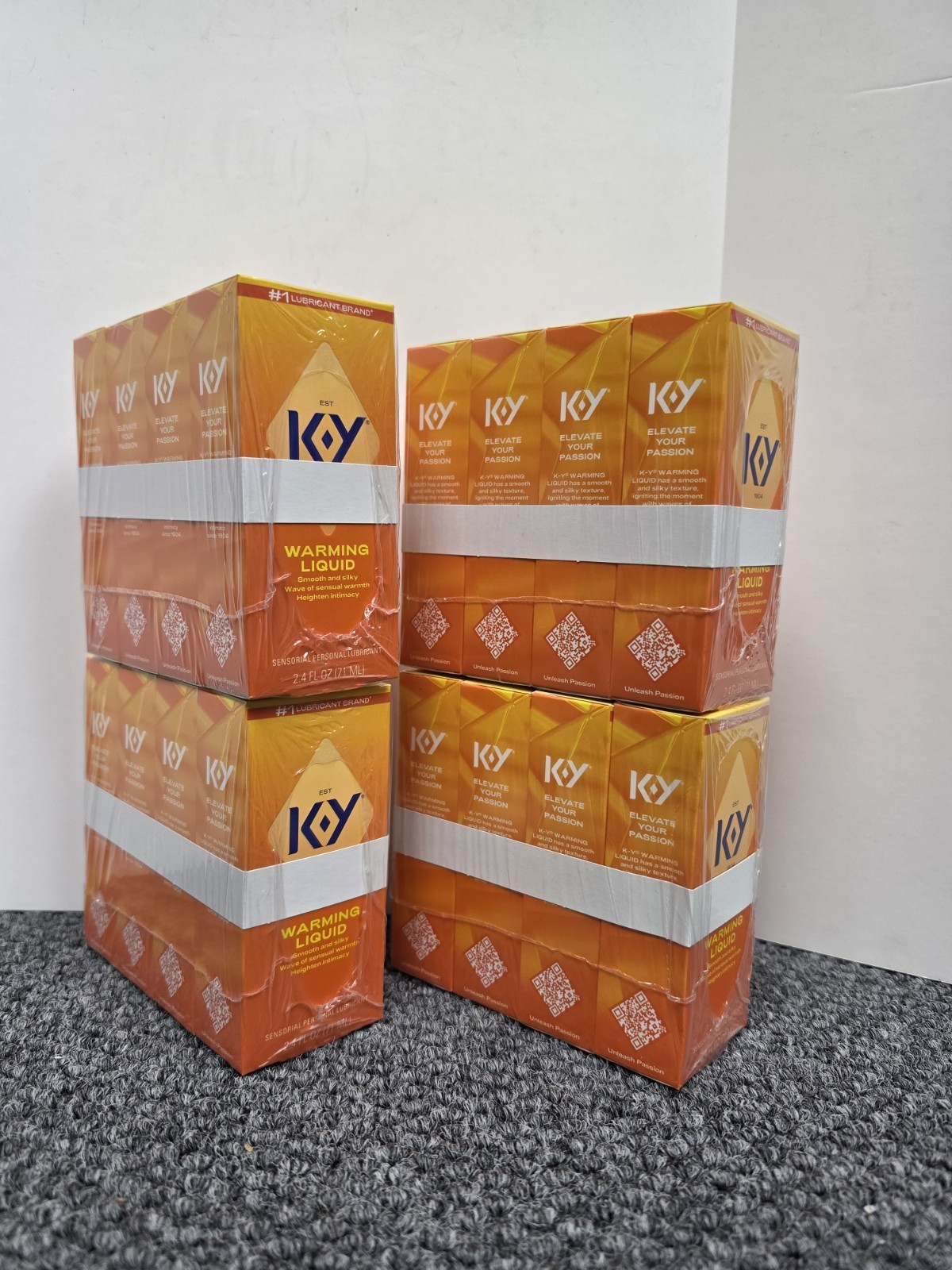 16 X K-Y WARMING LIQUID Lube Sensorial Personal Lubricant 2.4oz Exp 4/18/2027