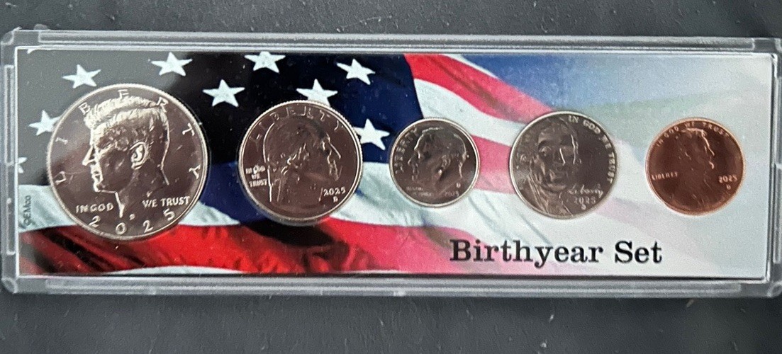 2025 Birth Year Set 5 Bright Uncirculated Coins 