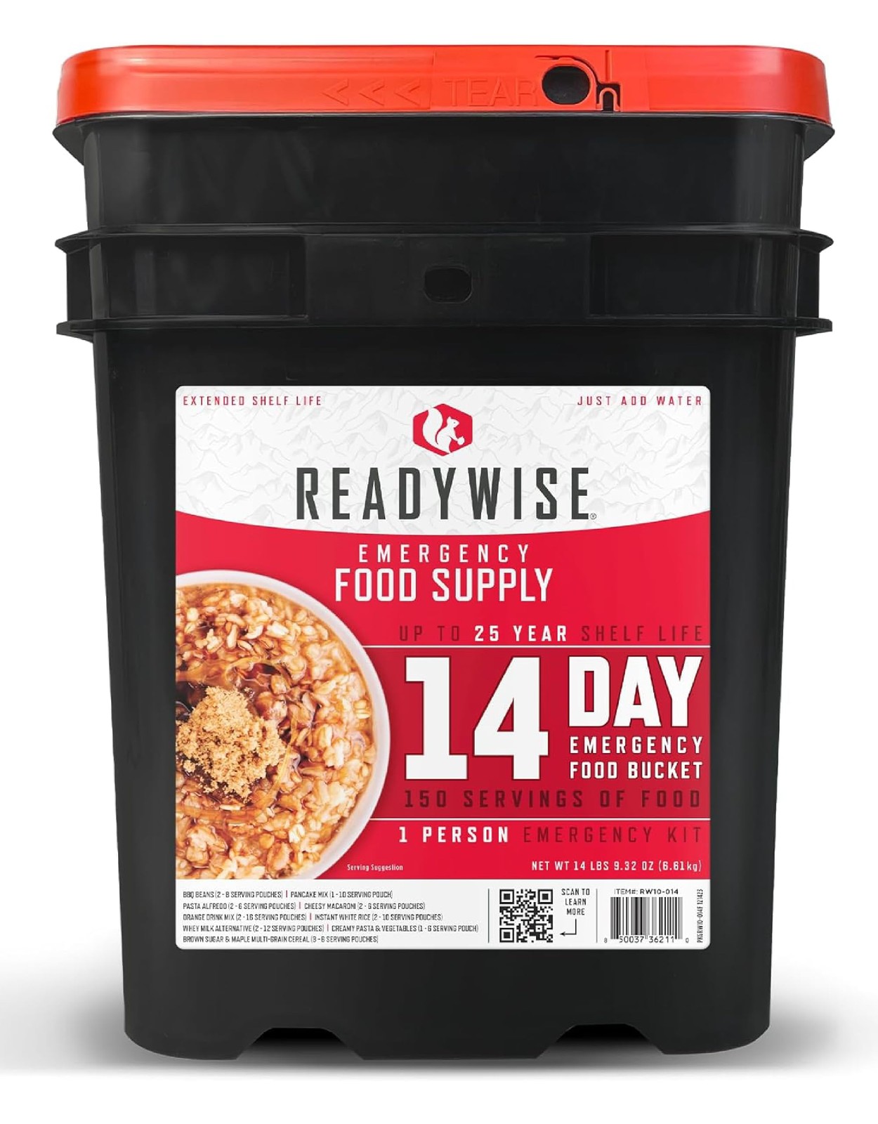 Readywise Emergency - 14 Day 150 Servings Emergency Freeze Dried