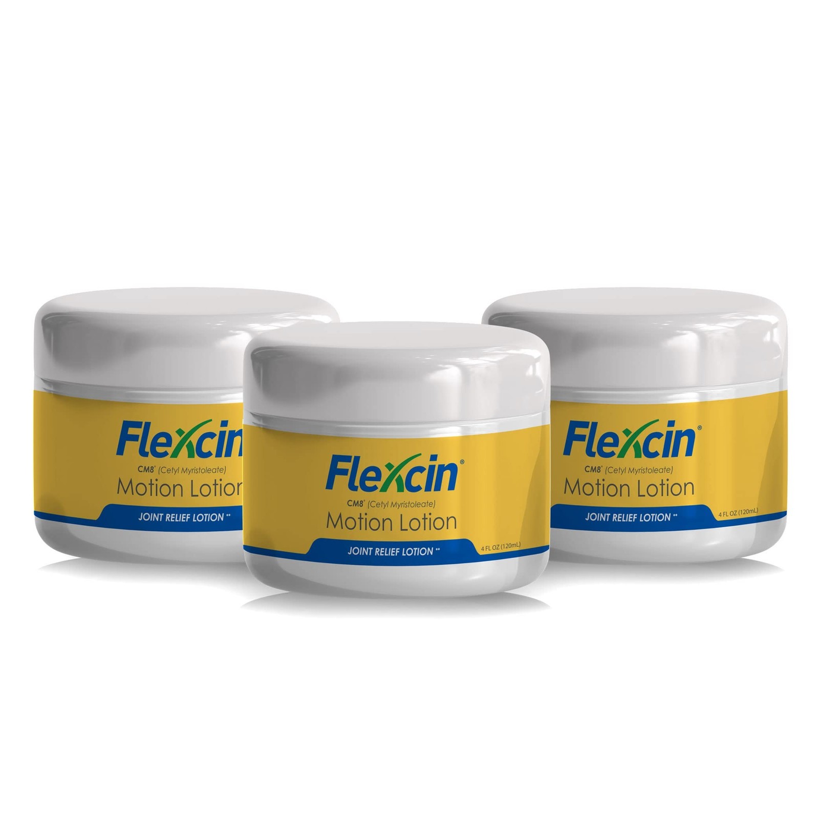 with CM8 Motion Lotion 4 oz Jar - 3 Pack (4oz Jars) 4 Fl Oz (Pack of 3)