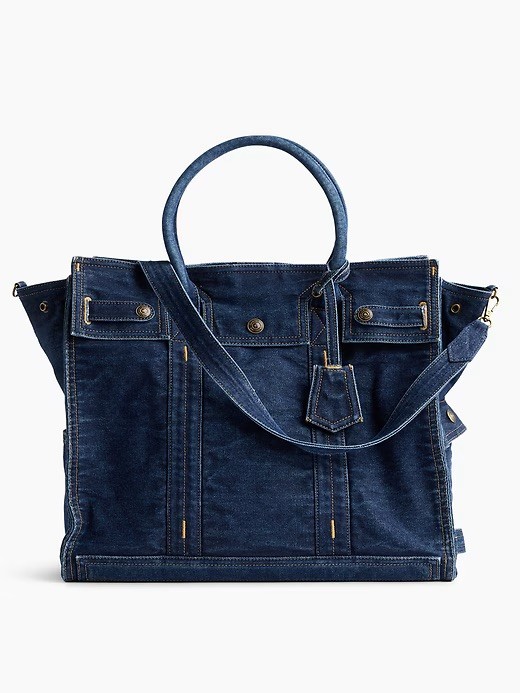 Gap Denim Five Pocket Tote Large, Dark Wash, NWT