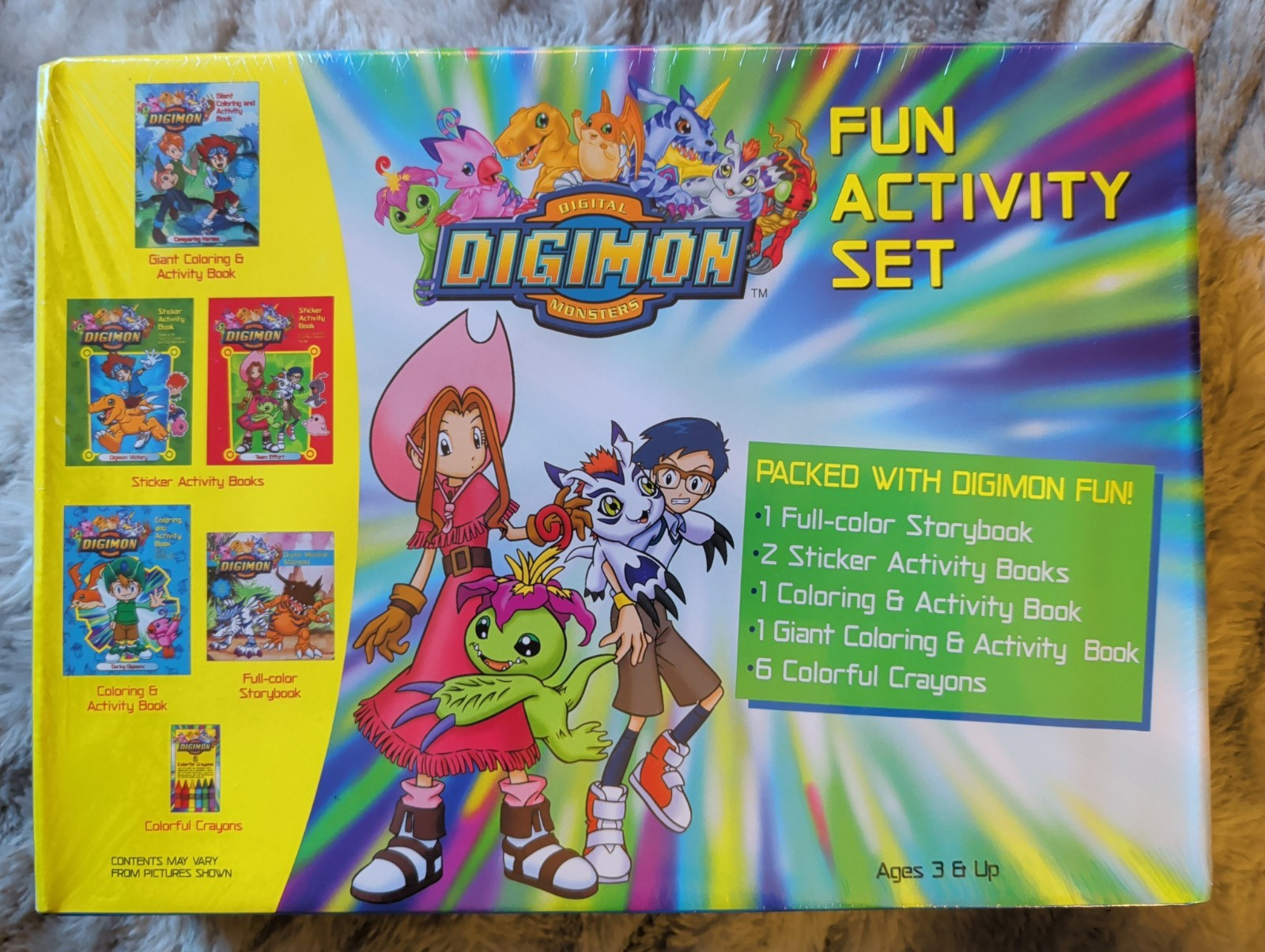 Vintage 2000 Digimon Digital Monsters Fun Activity Set - 5 books - New & Sealed