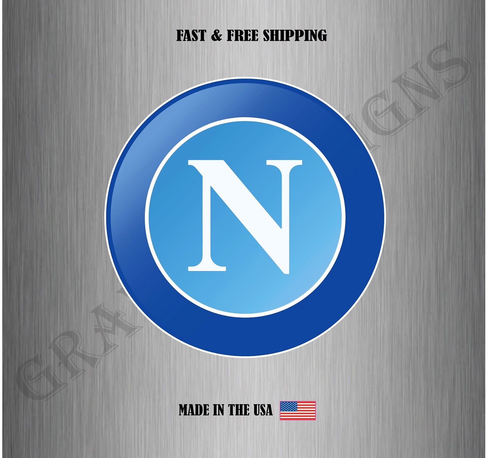 NAPOLI FC Calcio Serie A Italy Football Soccer Sticker Decal Car Bumper Laptop