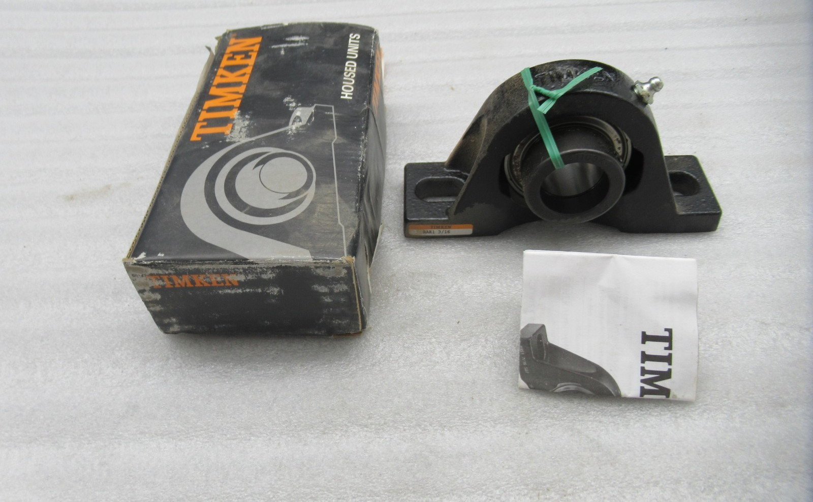 Timken RAK1 3/16 Two-bolt Pillow Block Mounted Ball Bearing