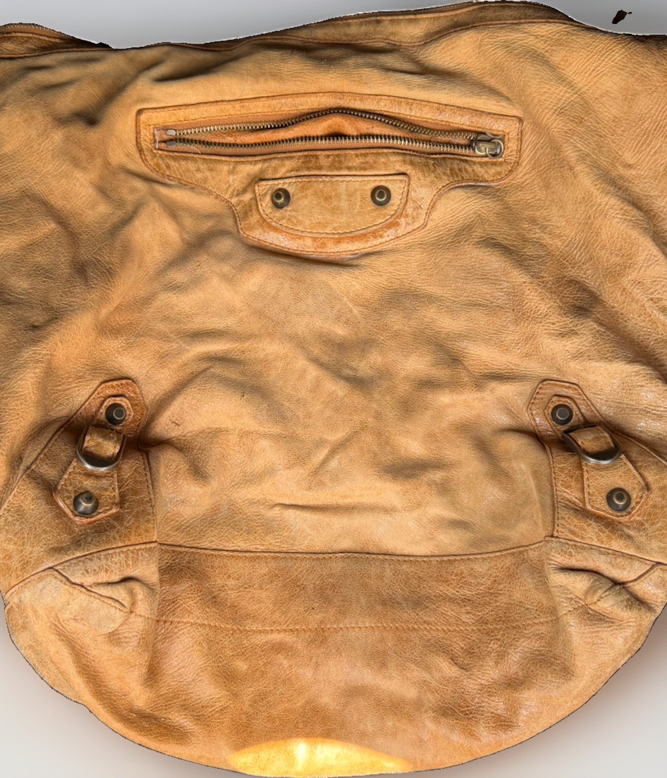 Beige Balenciaga Day motorcycle hobo city bag Beige Balenciaga Day motorcycle hobo city bag