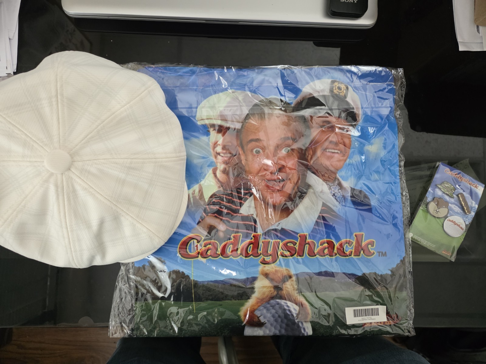 Boston Scally cap Caddyshack New Size medium / large dustbag/Pin Set Included Boston Scally cap Caddyshack New Size medium / large dustbag/Pin Set Included