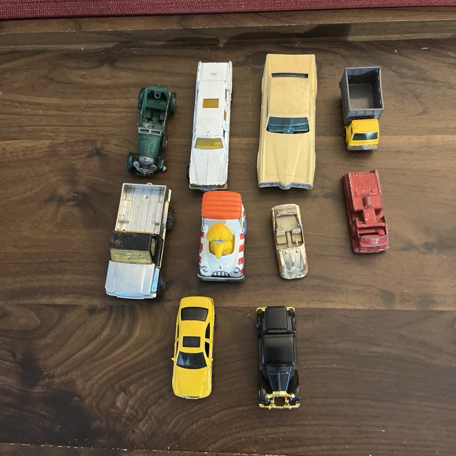 VTG LOT OF 10 DIECASTE CARS MAJORETTE LESNEY TONKA MIDGET ERTL MATTEL