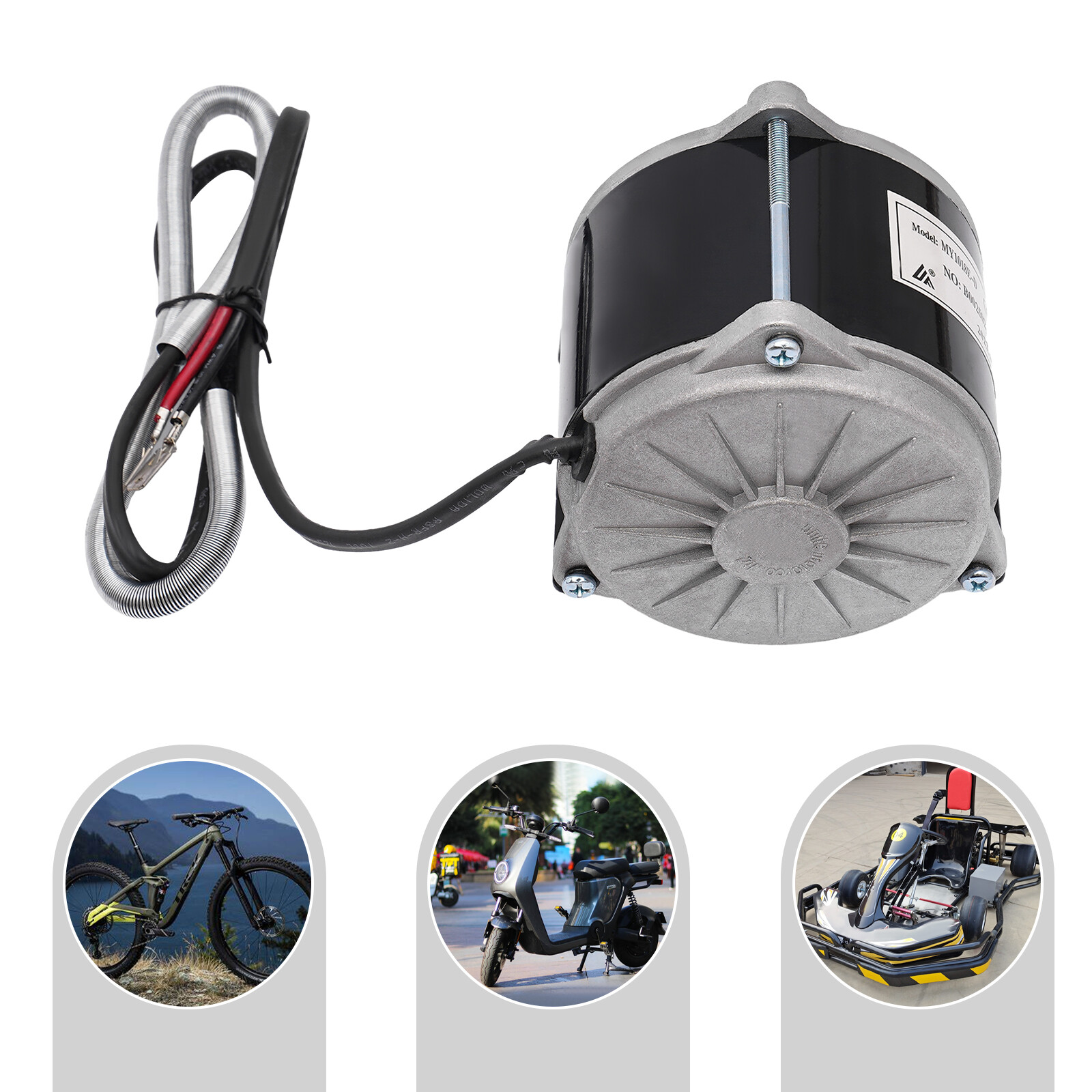 DC 36V 500W Brushed Motor  for Electric Bike, Scooter, Small Motorcycle
