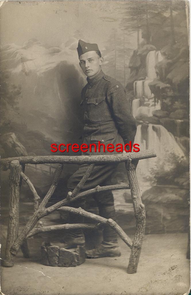 C1918 WWI RPPC PHOTO \