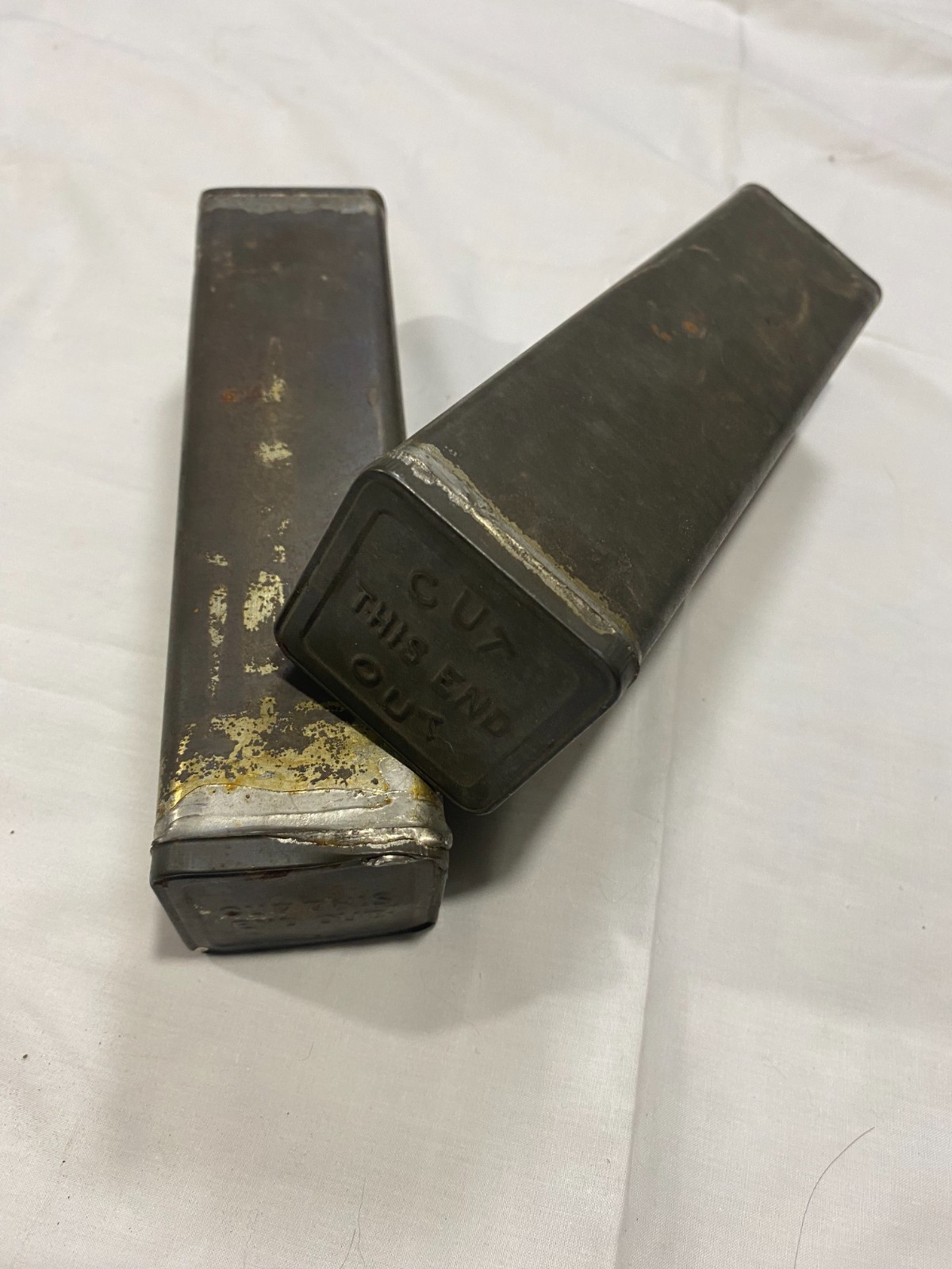 WWI/WW1 US Army Ration Hard Bread Tin 8 oz U.S.Q.M.C. USQMC - Sealed - 1917-1918 WWI/WW1 US Army Ration Hard Bread Tin 8 oz U.S.Q.M.C. USQMC - Sealed - 1917-1918