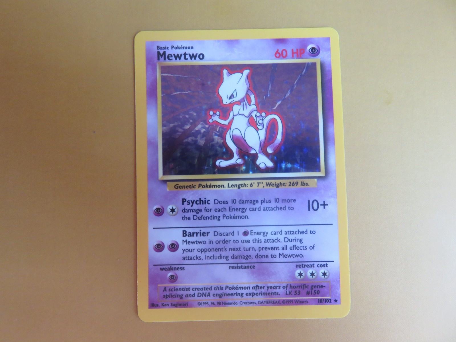 Pokemon Mewtwo 10/102 LP Base Set Pokemon Mewtwo 10/102 LP Base Set