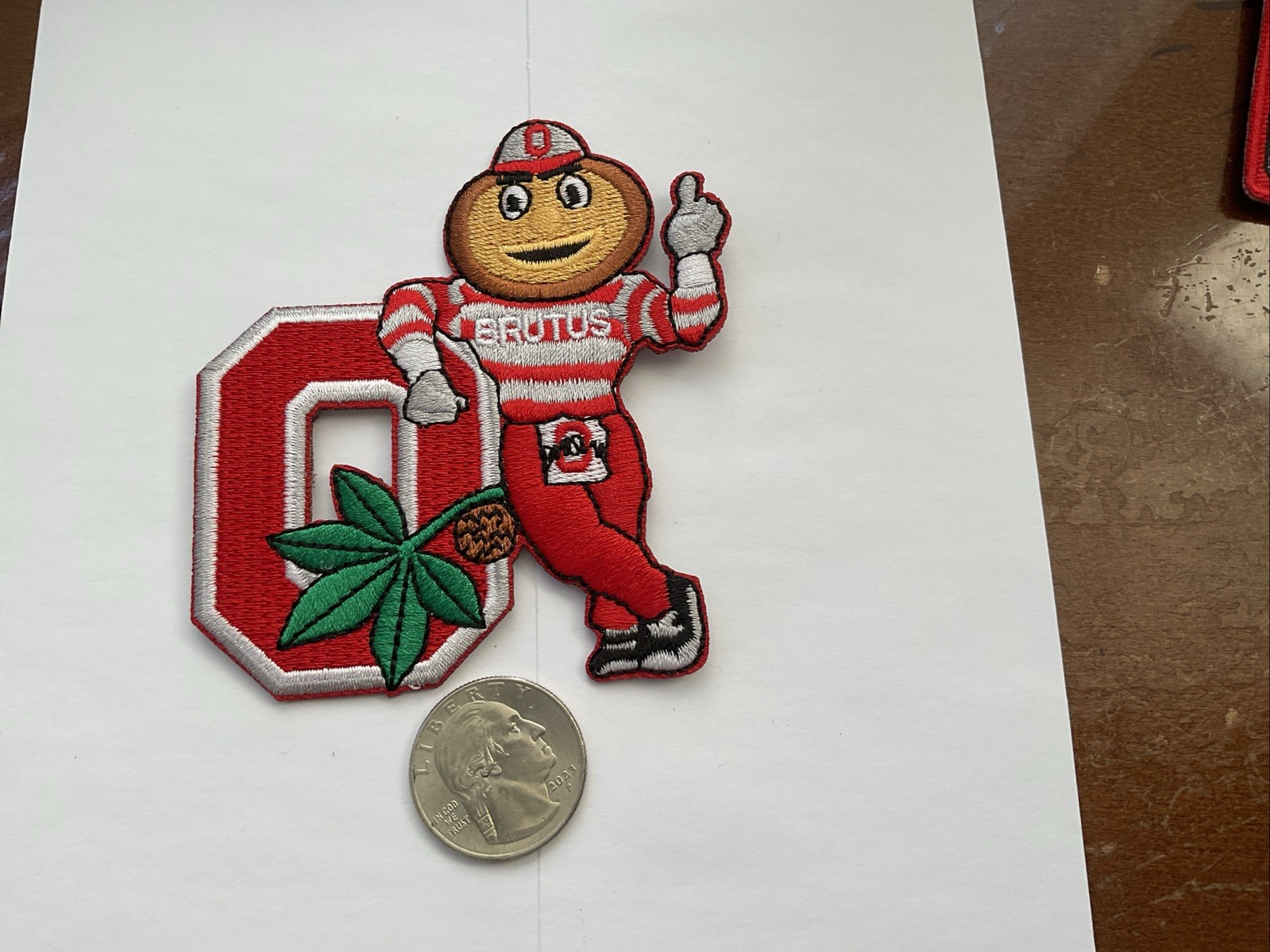 OSU The Ohio State  Vintage  Embroidered Iron On Patch 3.5” X 3’