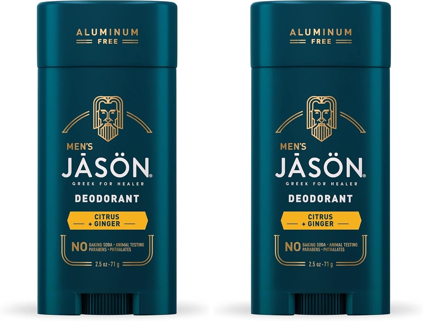 Jason Men\'s Refreshing Deodorant Stick, 2.5 oz (Pack of 2)