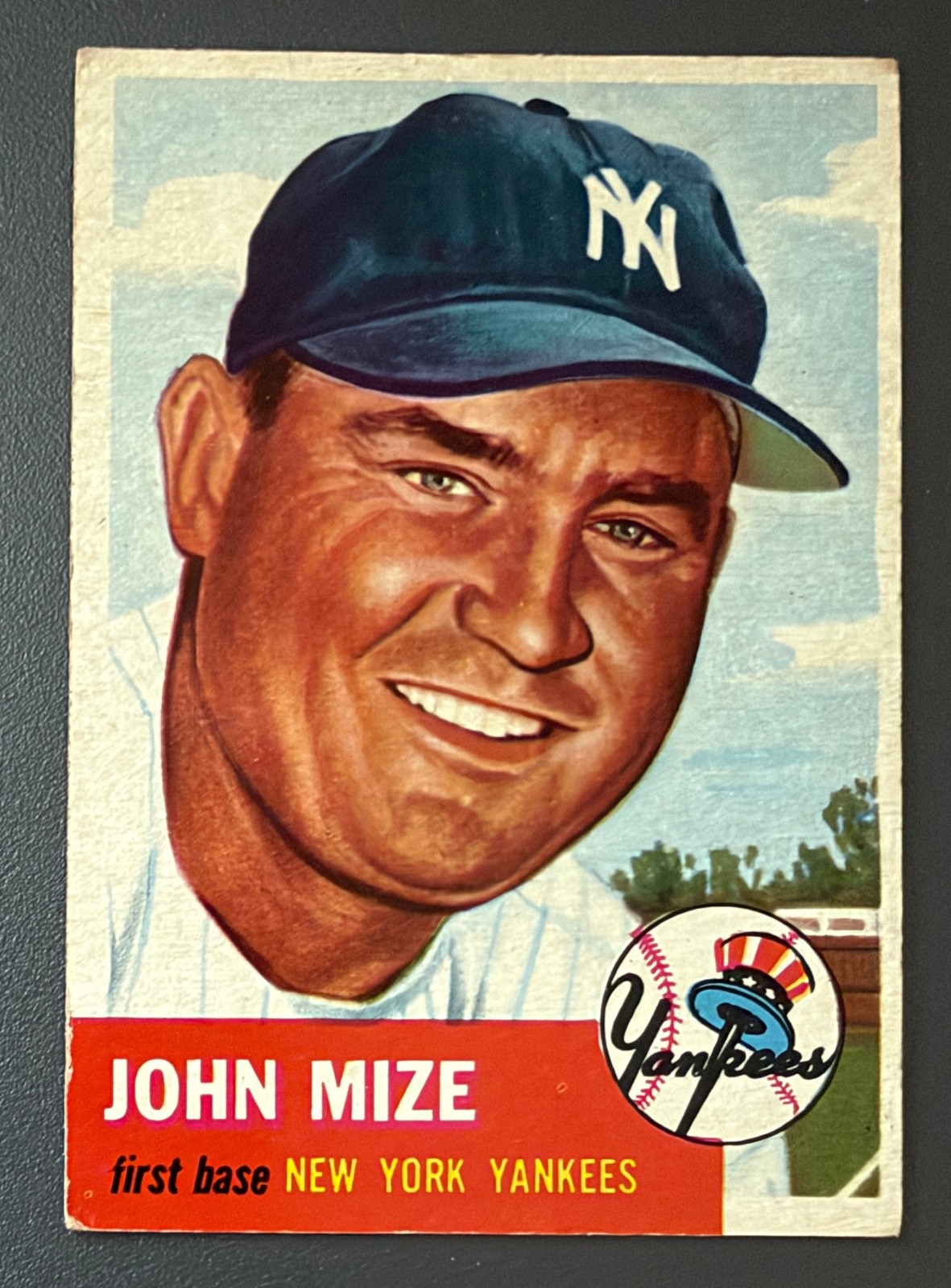 1953 Topps Johnny Mize #77 HOF New York Yankees VG/EX