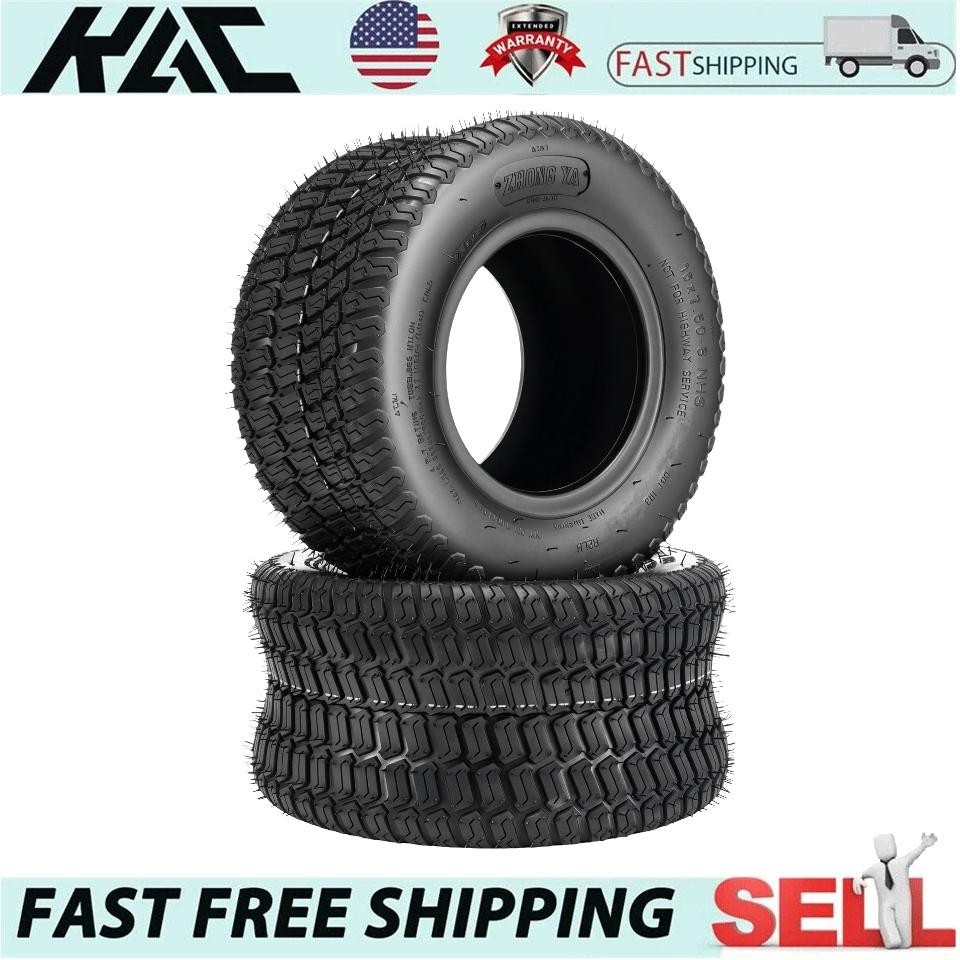 2PCS 16X7.50-8 Lawn Mower Tractor Cart Turf Tires 4 Ply 16x7.5-8 16x7.5x8
