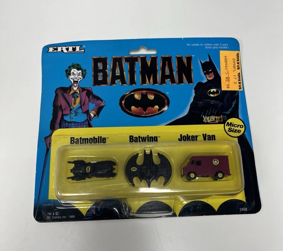 RARE 1989 Batman ERTL Diecast Vehicle Set - Joker Van - Batmobile -Batwing micro RARE 1989 Batman ERTL Diecast Vehicle Set - Joker Van - Batmobile -Batwing micro