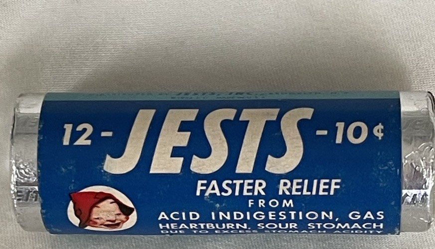Vintage 1940’s JESTS ANTACID MINT TABLETS  Unopened  New Old Stock  RARE
