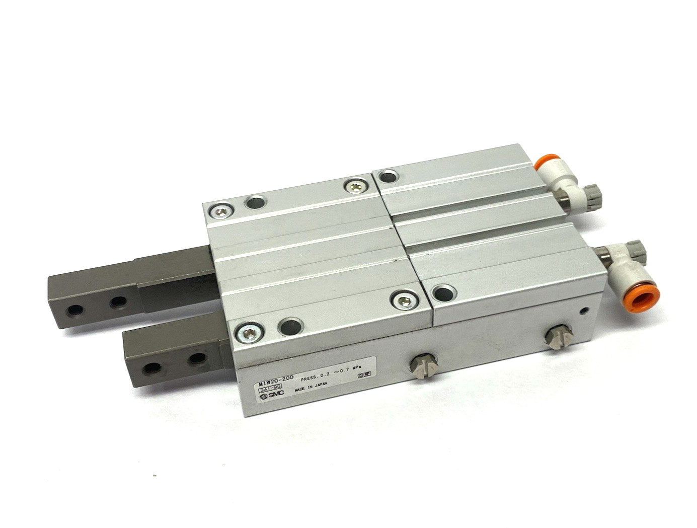 SMC MIW20-20D Slider Guide Escapement Cylinder 2 Sequential Fingers, 20mm Stroke