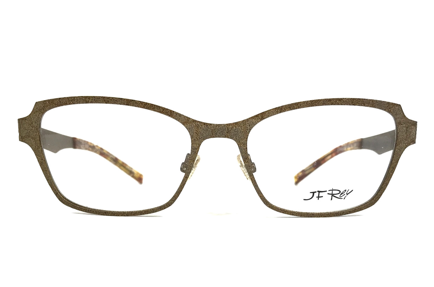 J.F. Rey Eyeglasses Frames JF2602 5959 Gilded Sparkly Gold Cat Eye 55-18-130