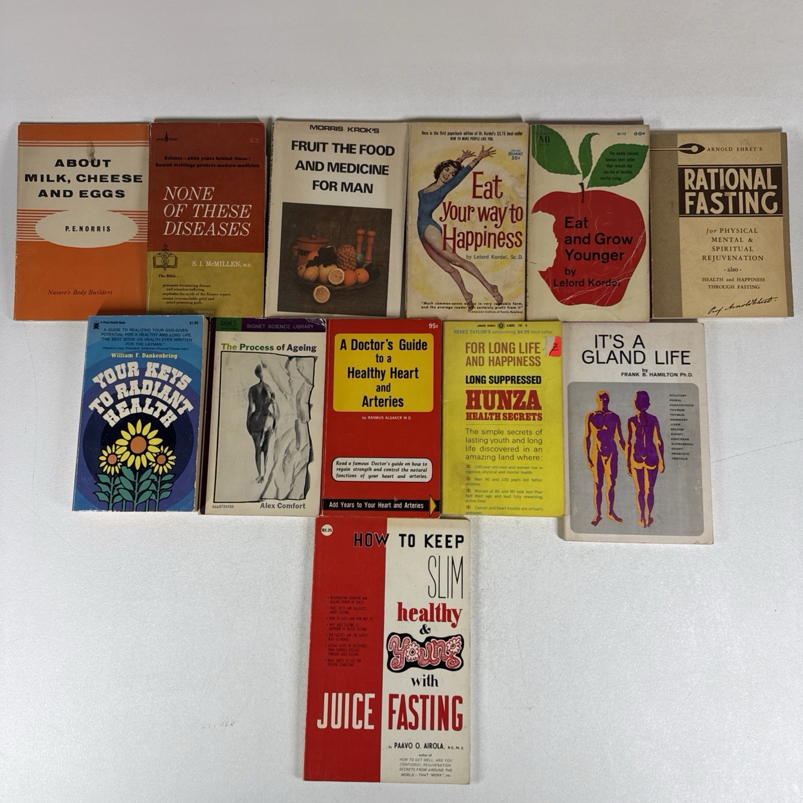 Vintage Health and Nutrition BOOK LOT of 12 Aging Fasting Alternative PB Vintage Health and Nutrition BOOK LOT of 12 Aging Fasting Alternative PB