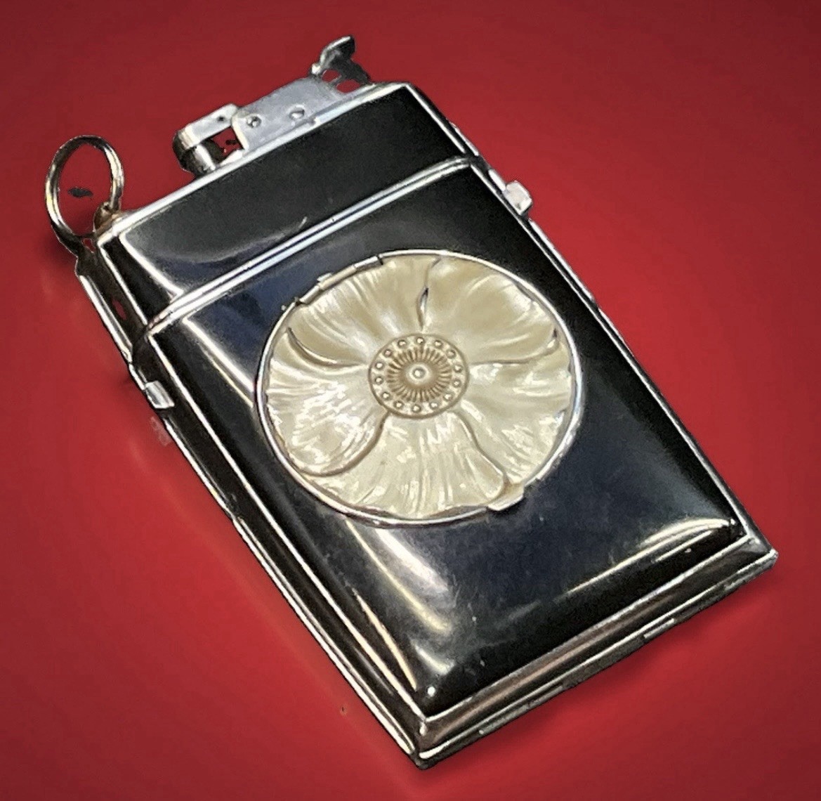Vintage Evans Trig-a-Lite Combination Cigarette Case Powder RougeCompact Lighter Vintage Evans Trig-a-Lite Combination Cigarette Case Powder RougeCompact Lighter