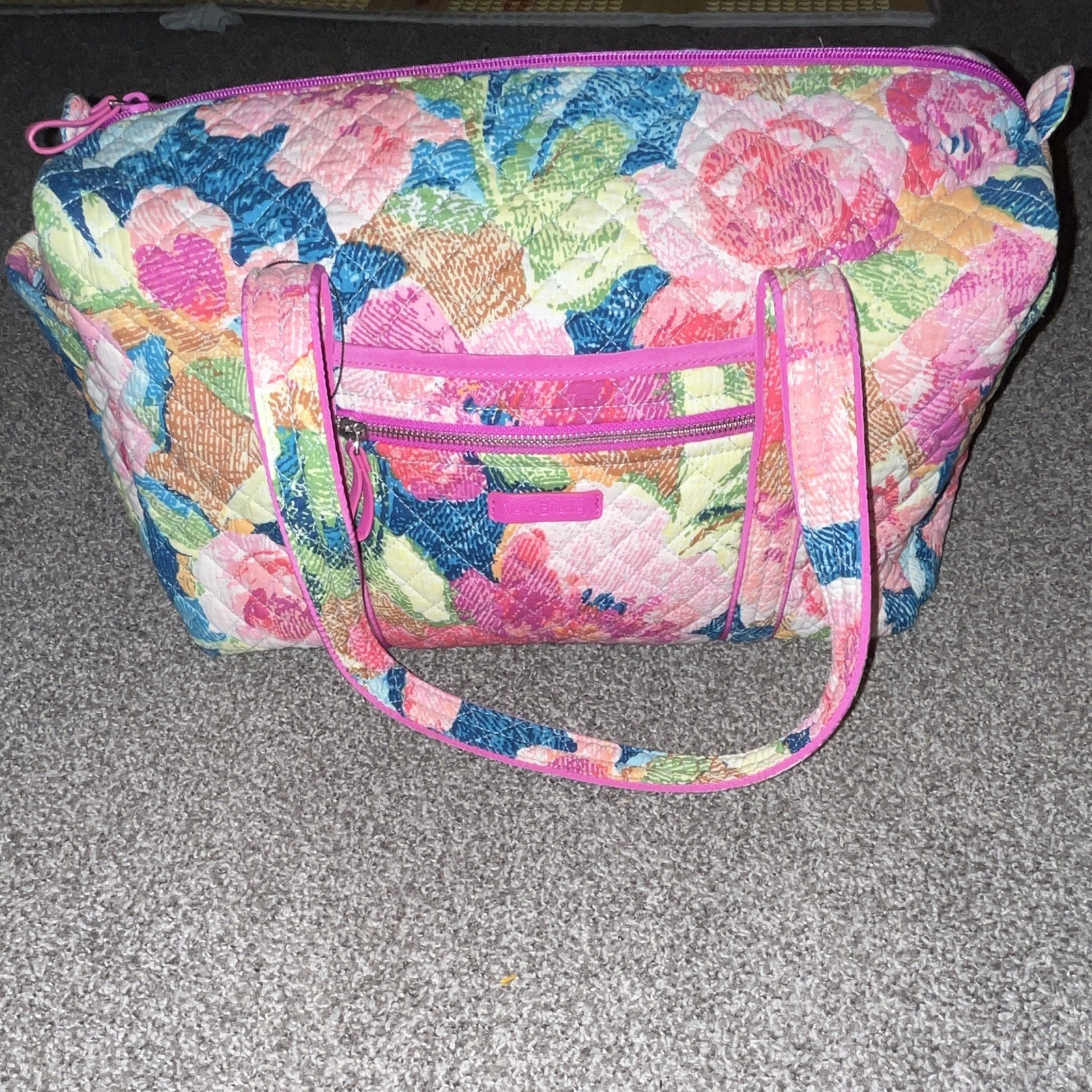 Vera Bradley Multicolor Floral Quilted Duffle Bag Vera Bradley Multicolor Floral Quilted Duffle Bag