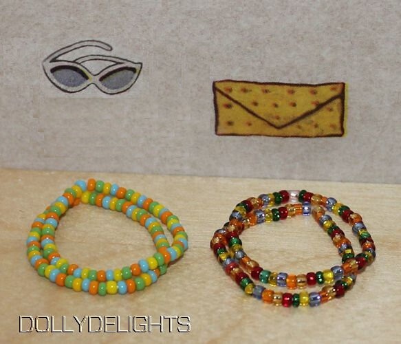 Reproduction Hair Beads Made For A Vintage PJ Doll (2 Pair) Reproduction Hair Beads Made For A Vintage PJ Doll (2 Pair)