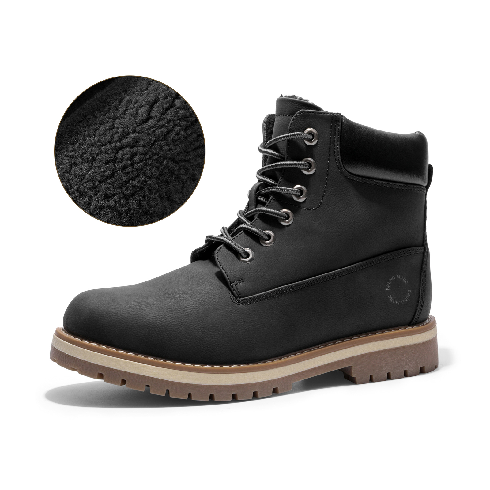 Men\'s Classic Motorcycle Winter Snow Boots Outdoor Comfortable Casual Shoes