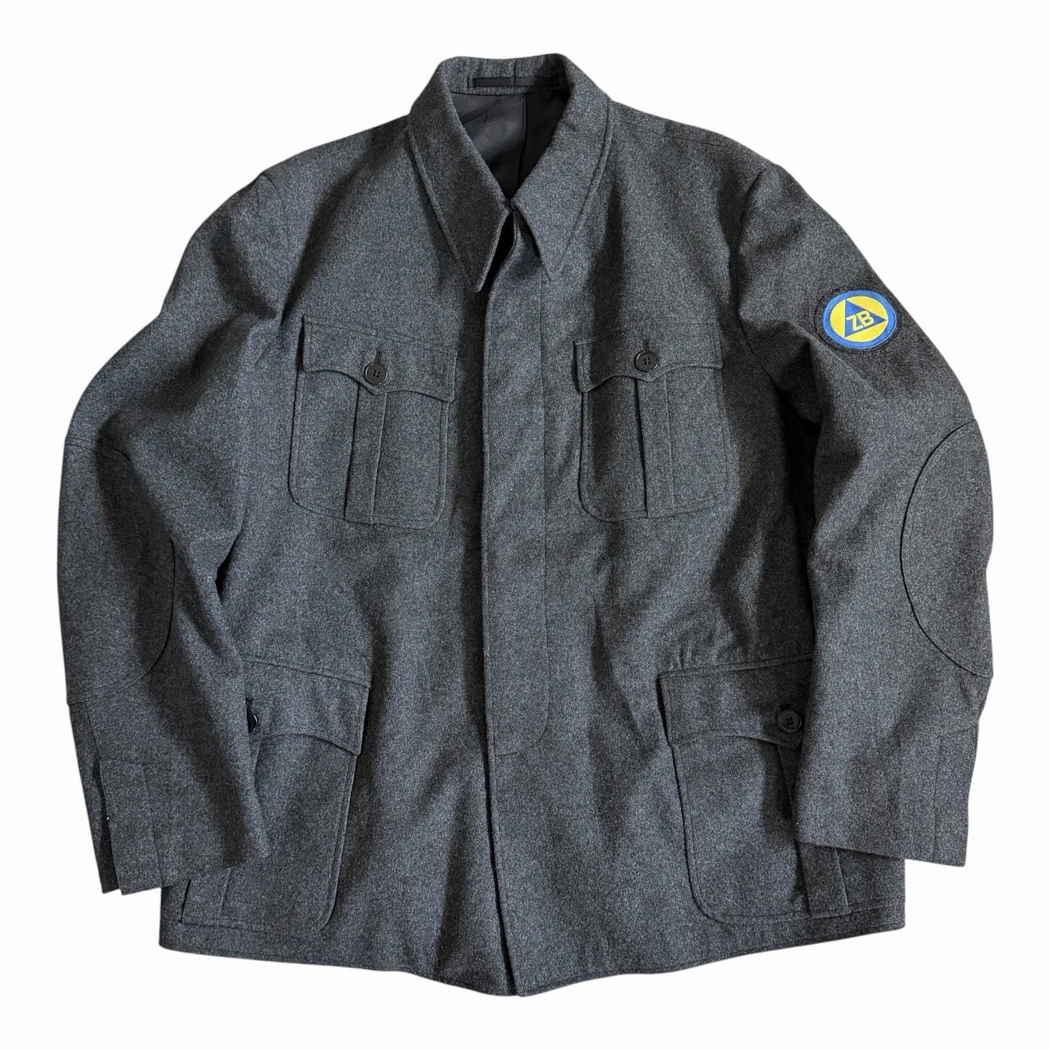 VTG 1960s West Germany BUND ZB Civil Defense Gray Wool Field Coat Jacket 58 XL VTG 1960s West Germany BUND ZB Civil Defense Gray Wool Field Coat Jacket 58 XL