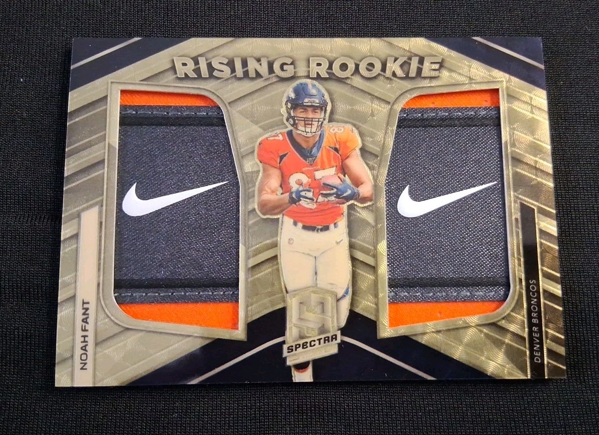 2019 Panini Spectra Football RC Noah Fant 1/1 Gold Vinyl Rookie Card Broncos 2019 Panini Spectra Football RC Noah Fant 1/1 Gold Vinyl Rookie Card Broncos