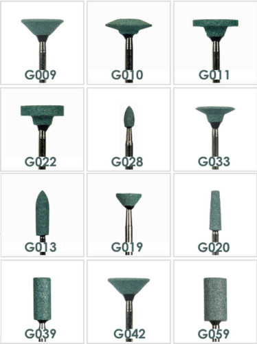 100 Pcs Dental Lab Quality Green Mounted Stones 100 Pcs Dental Lab Quality Green Mounted Stones
