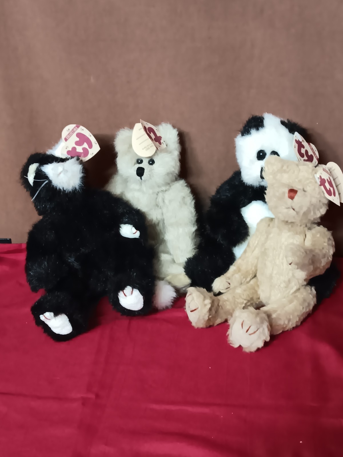 Lot Of 4 TY Attic Treasures Collection Abby, Fraser, Purrcy & Checkers With Tags Lot Of 4 TY Attic Treasures Collection Abby, Fraser, Purrcy & Checkers With Tags