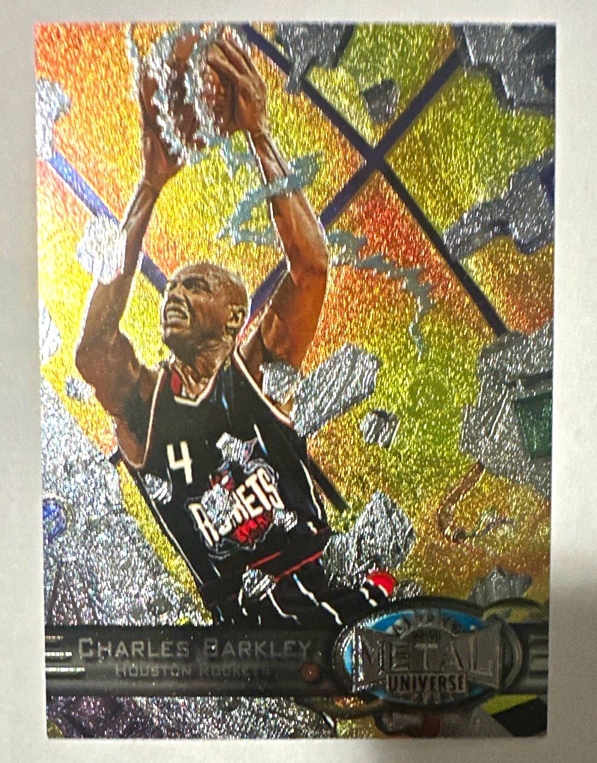 1997-98 SkyBox Metal Universe - Charles Barkley #1 Houston Rockets Insert 1997-98 SkyBox Metal Universe - Charles Barkley #1 Houston Rockets Insert