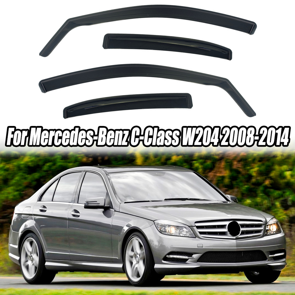 In-Channel For Mercedes-Benz C180 C200 C300 2008-2014 Rain Guard Vent Deflector