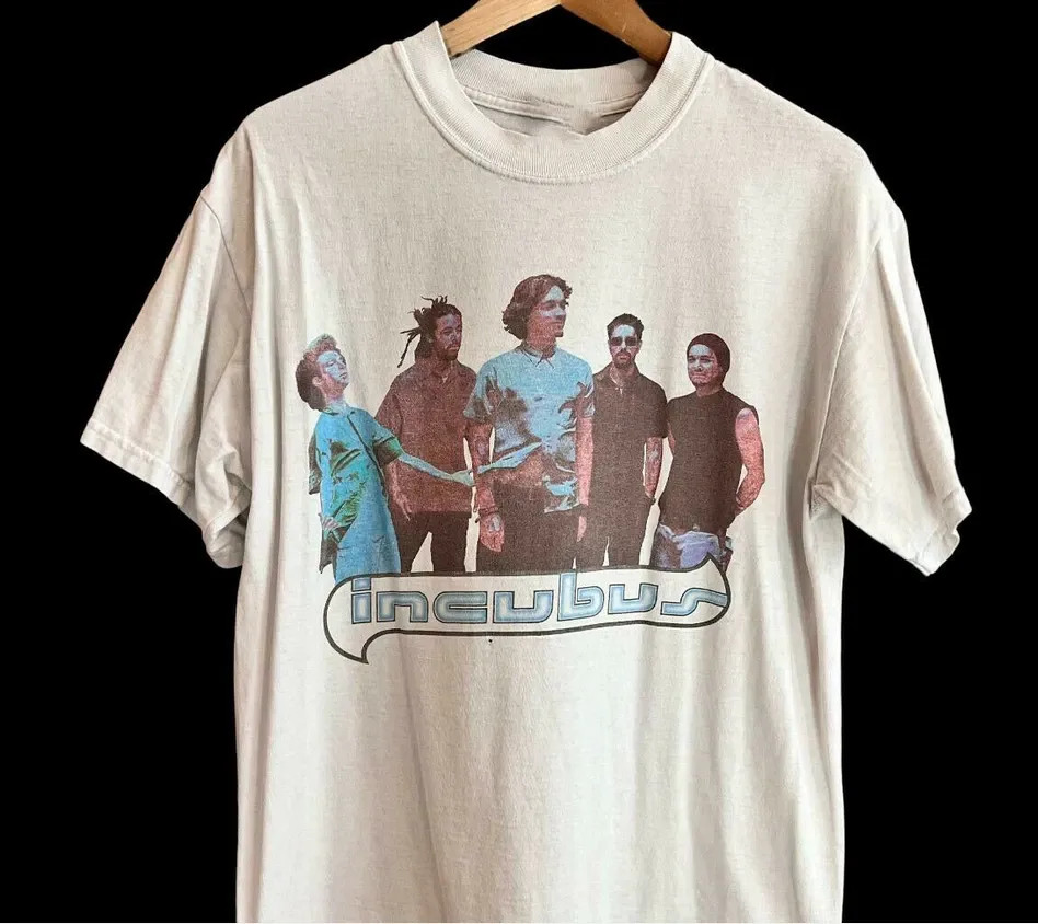 Incubus Band Morning View Tour 2002 Vintage White Unisex T-Shirt